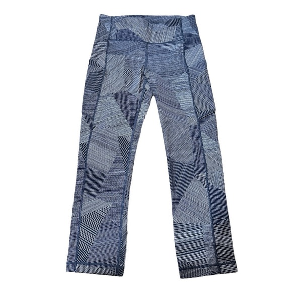 LN - Lululemon Wunder Under Crop - 21” hi rise - etch hail midnight - size 4 - Picture 7 of 8